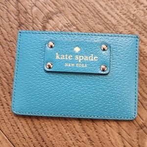 Turquoise Kate Spade card holder